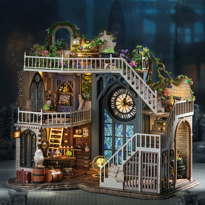 Byggsatsen Magic Workshop är en magisk booknook eller roombox