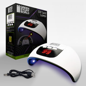 Ultraviolett lampa med timer, för lite större hobbyprojekt med UV-resin