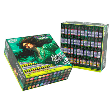 Dipping ink set från Green Stuff World med 48 flaskor washes, färger och ink