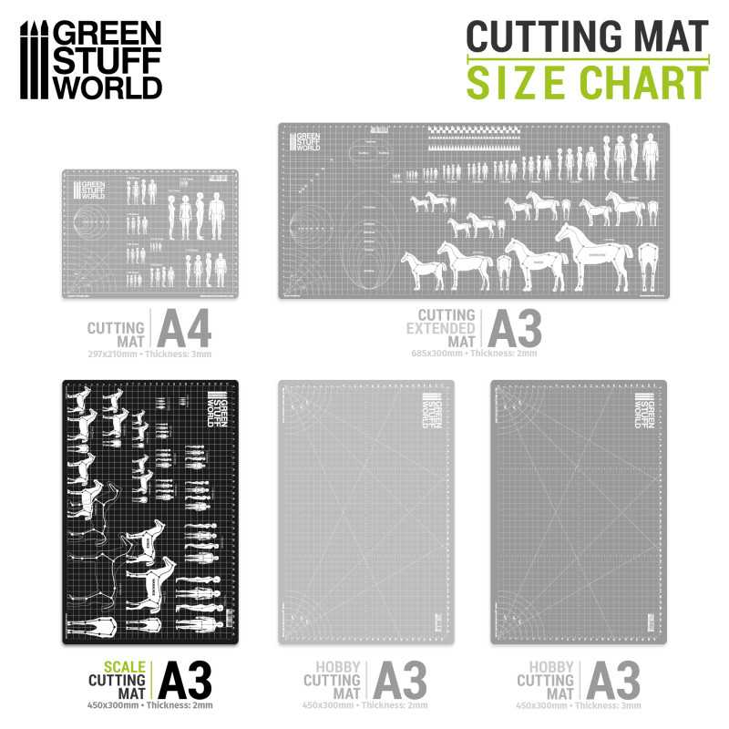 Vikbar skärmatta – Scale Cutting Mat A3