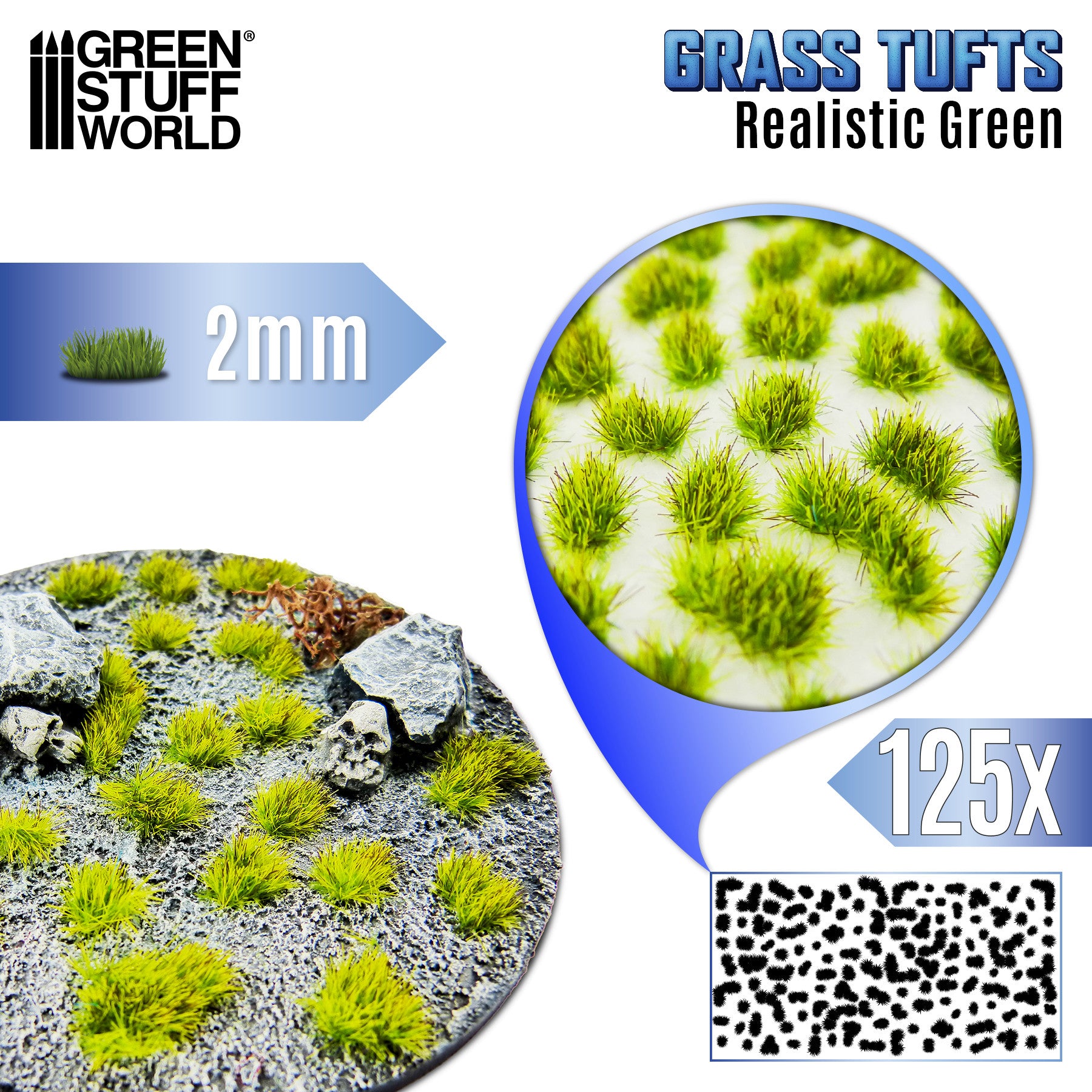 thumbnail image 2 of Miniature Flower Cluster Model Tuft Mini Static Green Scenery Terrain Sand Railw 2 of 10