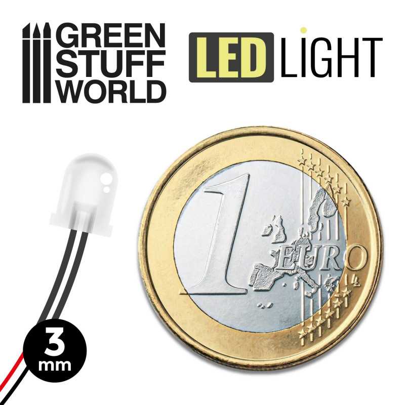Warm White LED Lights - 3mm
