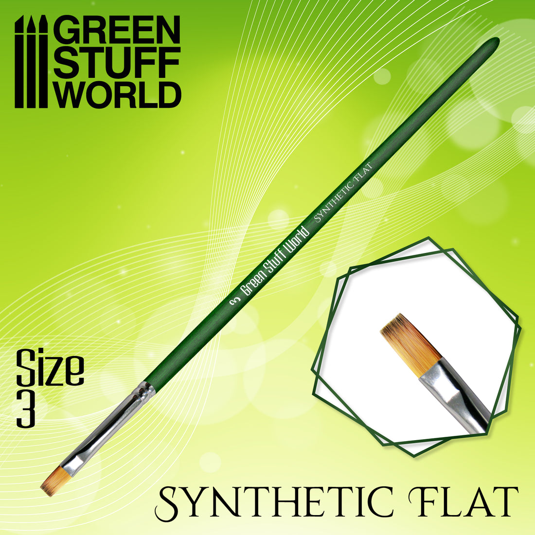 Paint Brush – Green Series Synthetic Flat