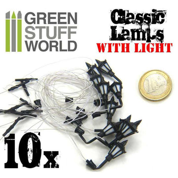 Classic Wall Lamps with LED (x10)