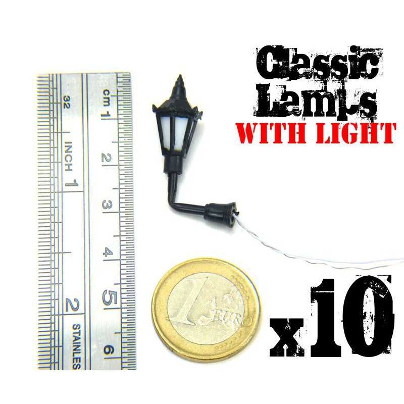 Mini LED – vägghängda lyktor (x10)