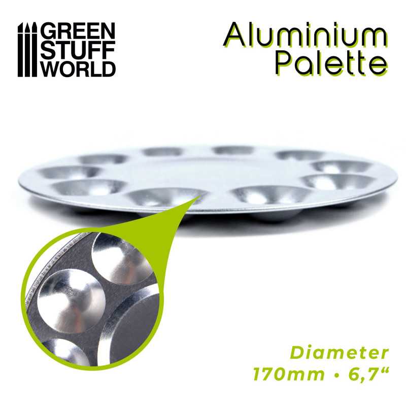 Färgpalett aluminium (rund)