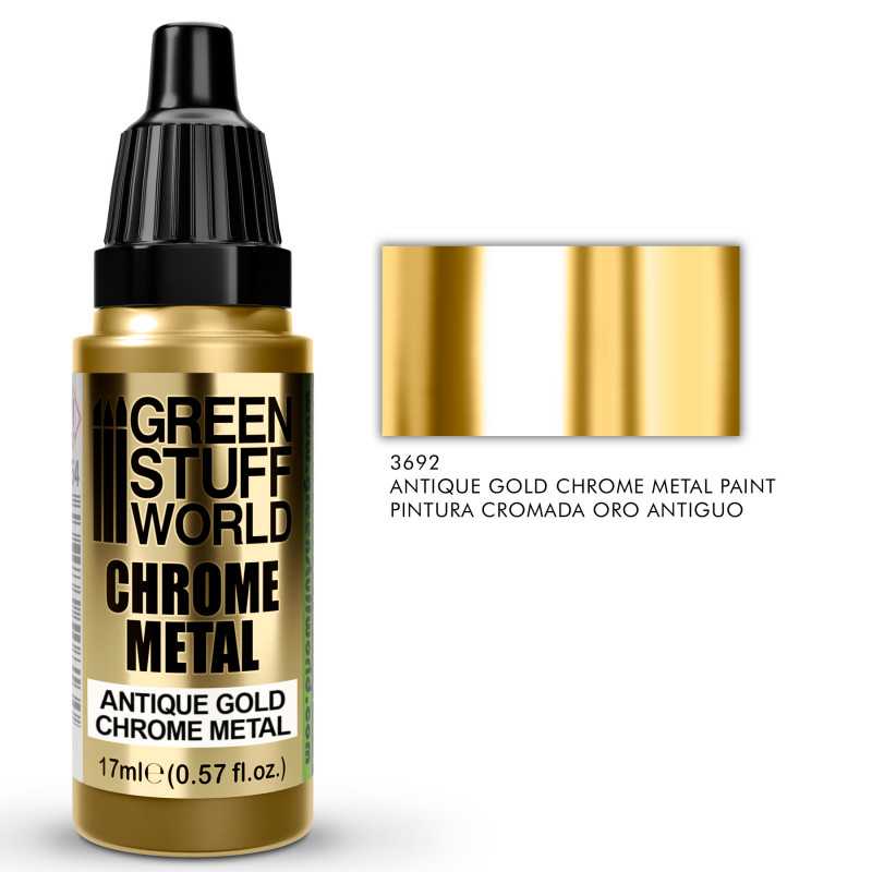 Antikguld metallfärg i 17 ml flaska från Green Stuff World