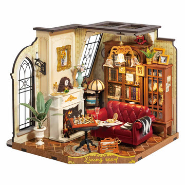Book nook diorama: Catherine's Living Room