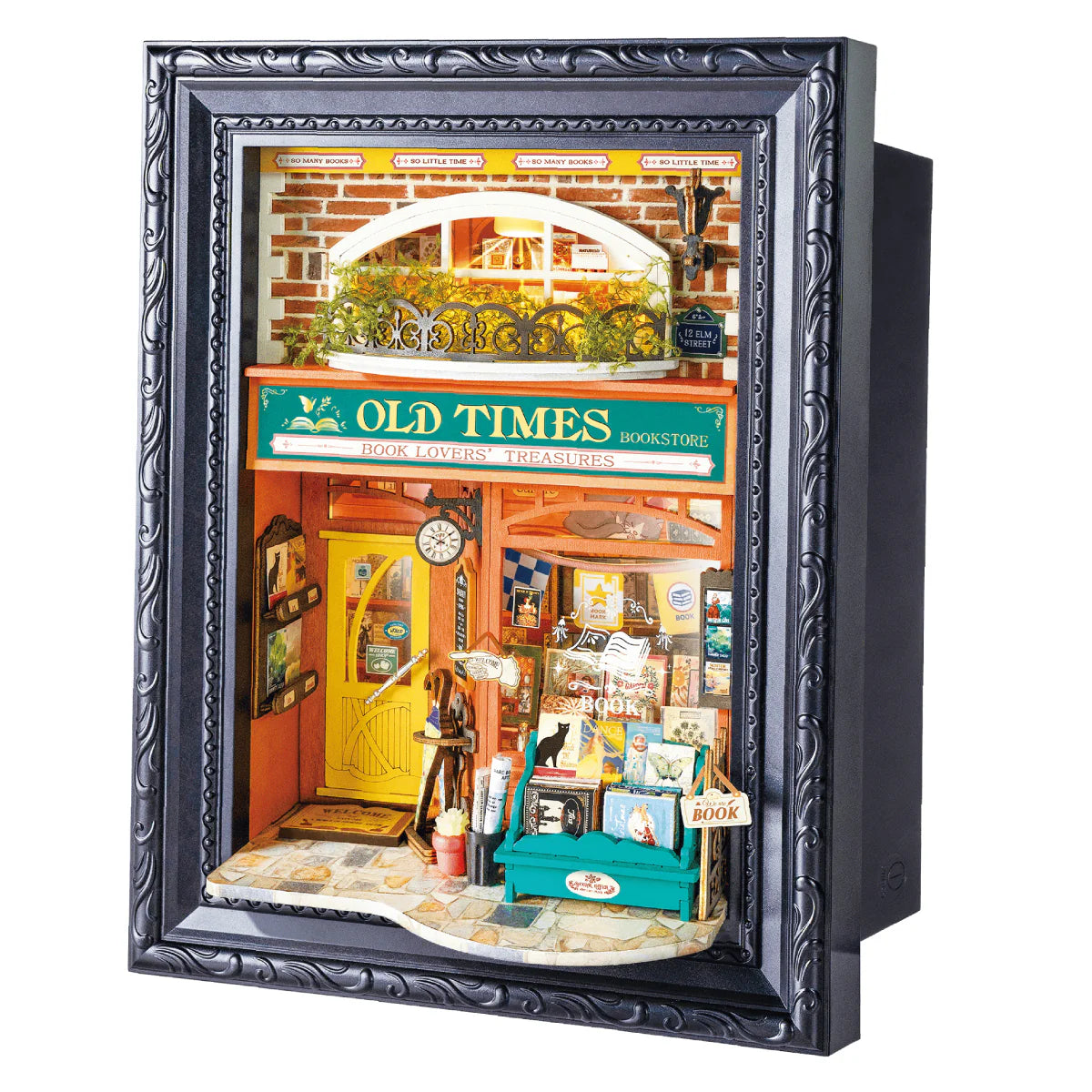 Book nook byggsats – Old Times Bookstore från Robotime
