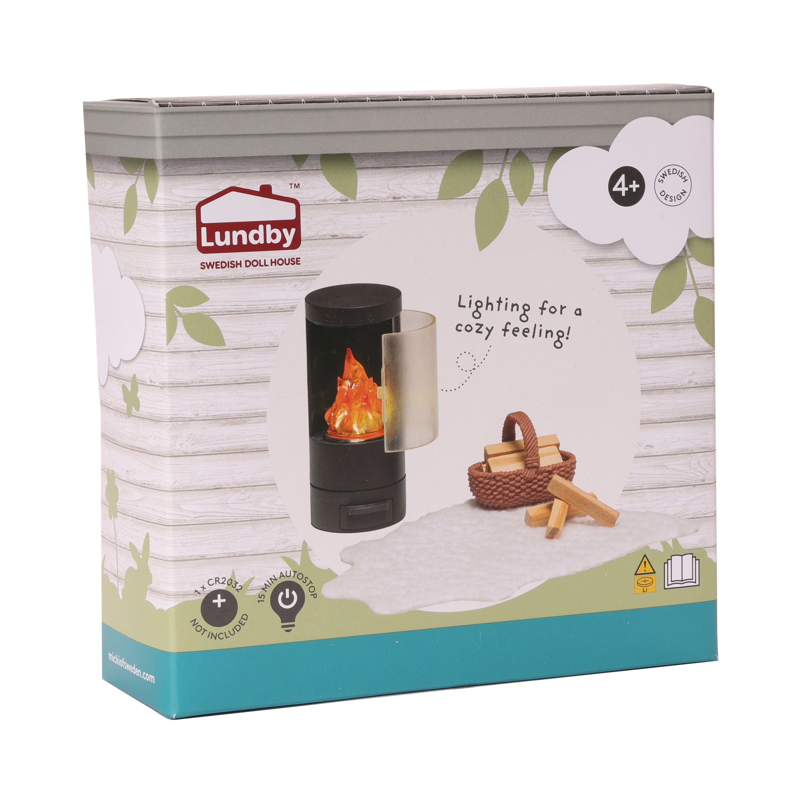 Lundby fireplace set