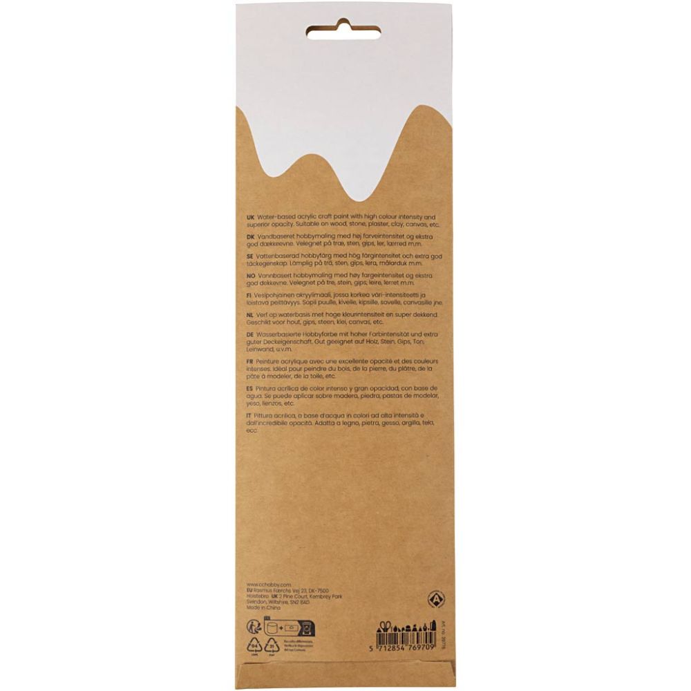 Plus Color hobbyfärg – natur (6x5ml)