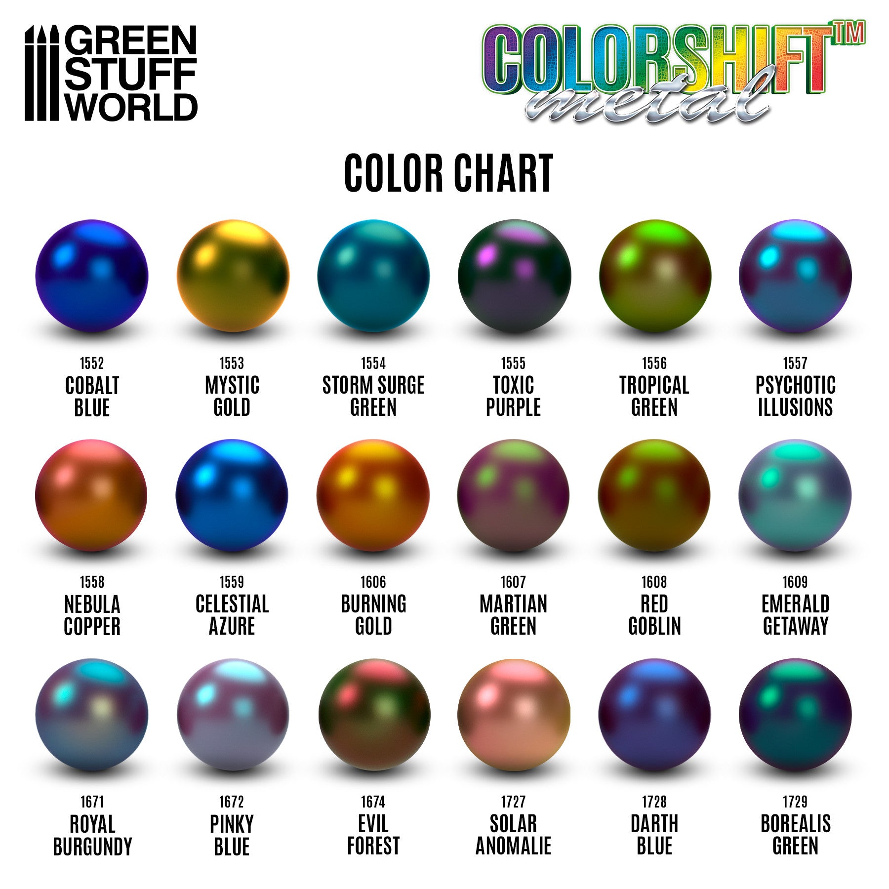 Colorshift Acrylic Metal Paint – 17ml