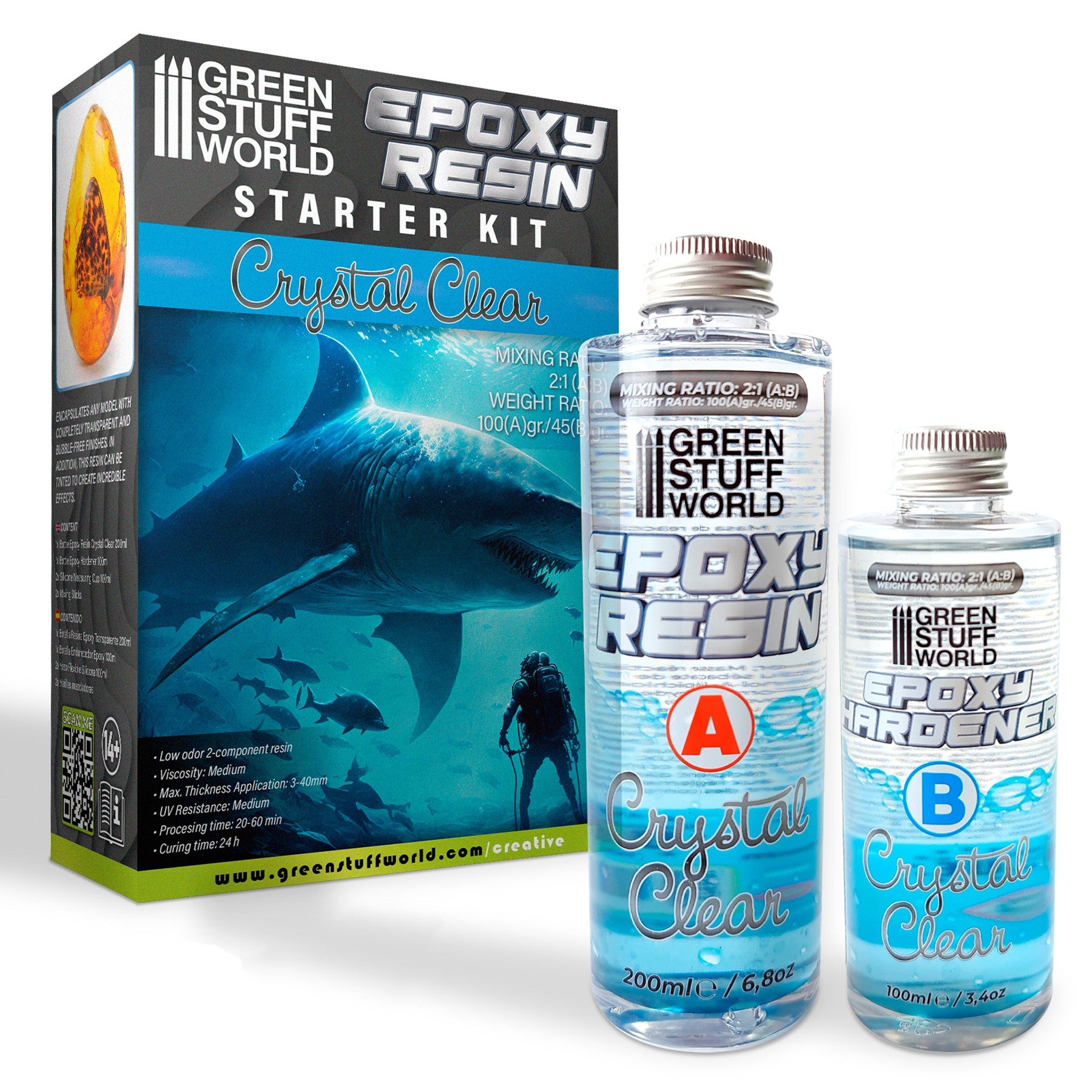 Epoxy Resin Set – Crystal Clear (100 + 200ml)