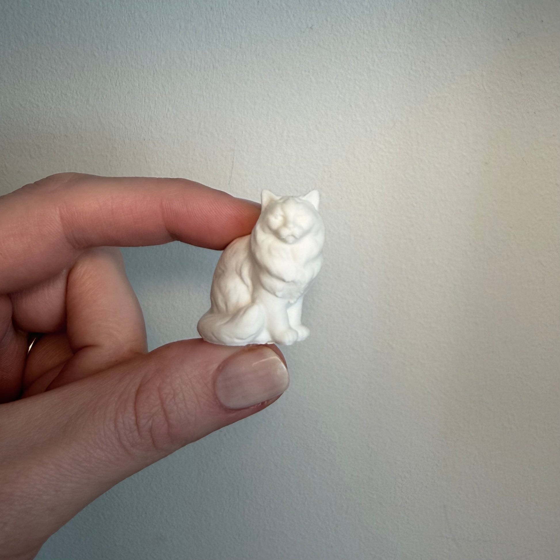 Mini katt ragdoll husdjur för Lundby dockhus 1:18