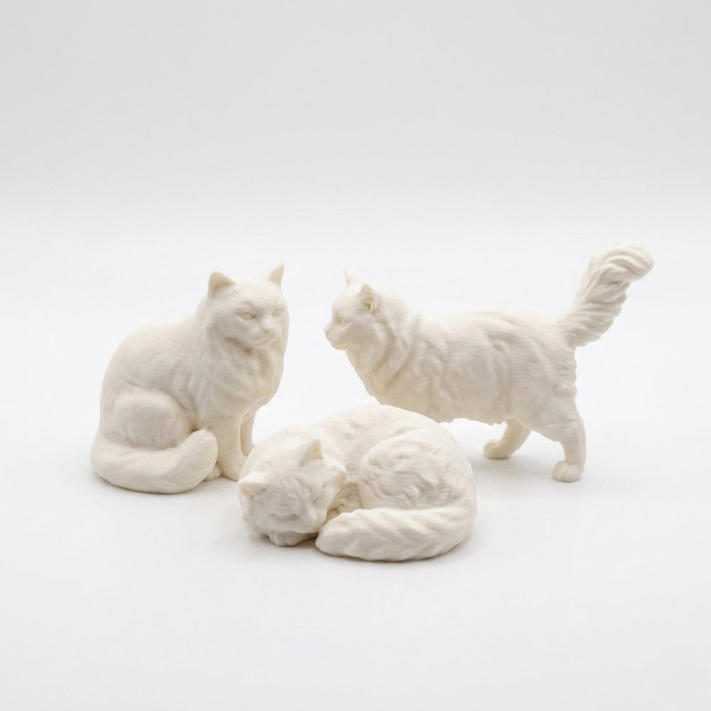 Miniatyr katter husdjur för Lundby och 1:18 dockhus