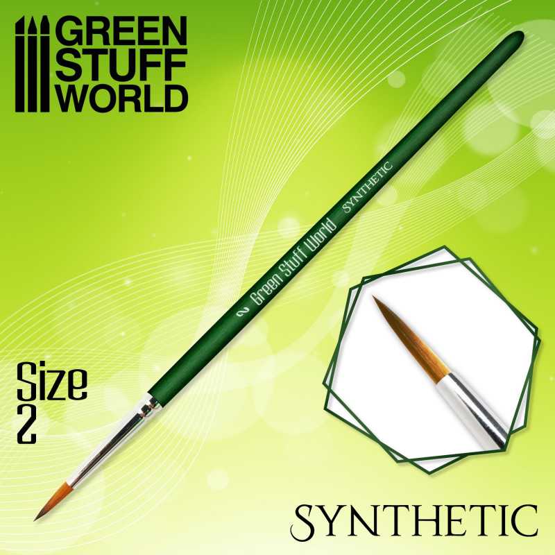Paint Brush – Green Series (Size 0)