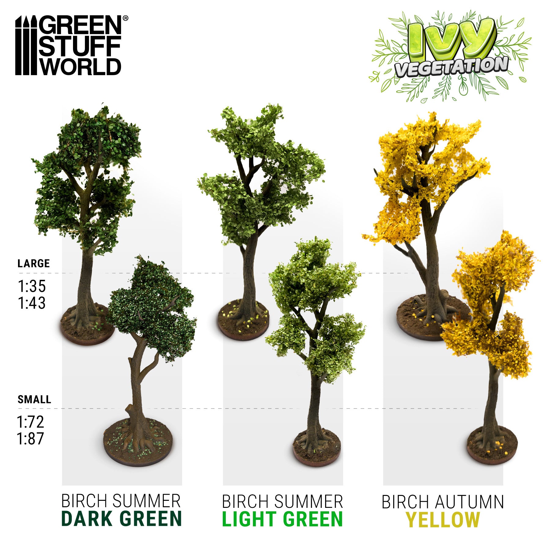 Ivy Foliage - Light Green Birch