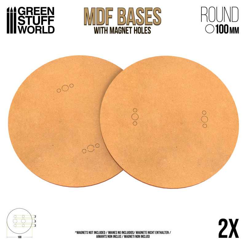 MDF bases – round (5 sizes)