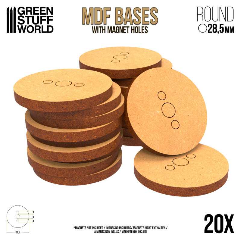 MDF bases – round (5 sizes)