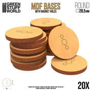 MDF bases – round (5 sizes)