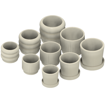 Miniatures – Modern Plant Pots (1:18)