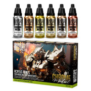 Metallic Chrome Paints Set (6x17ml)