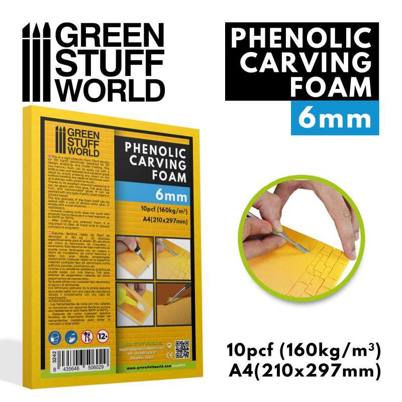 Phenolic Carving Foam – 4/6/10mm