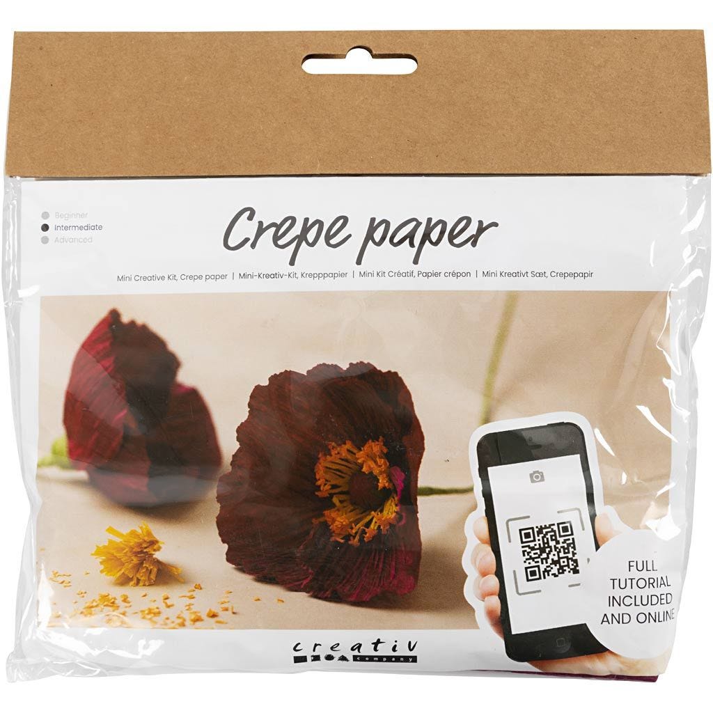 Gör egna pappersblommor – vallmo av crepepapper