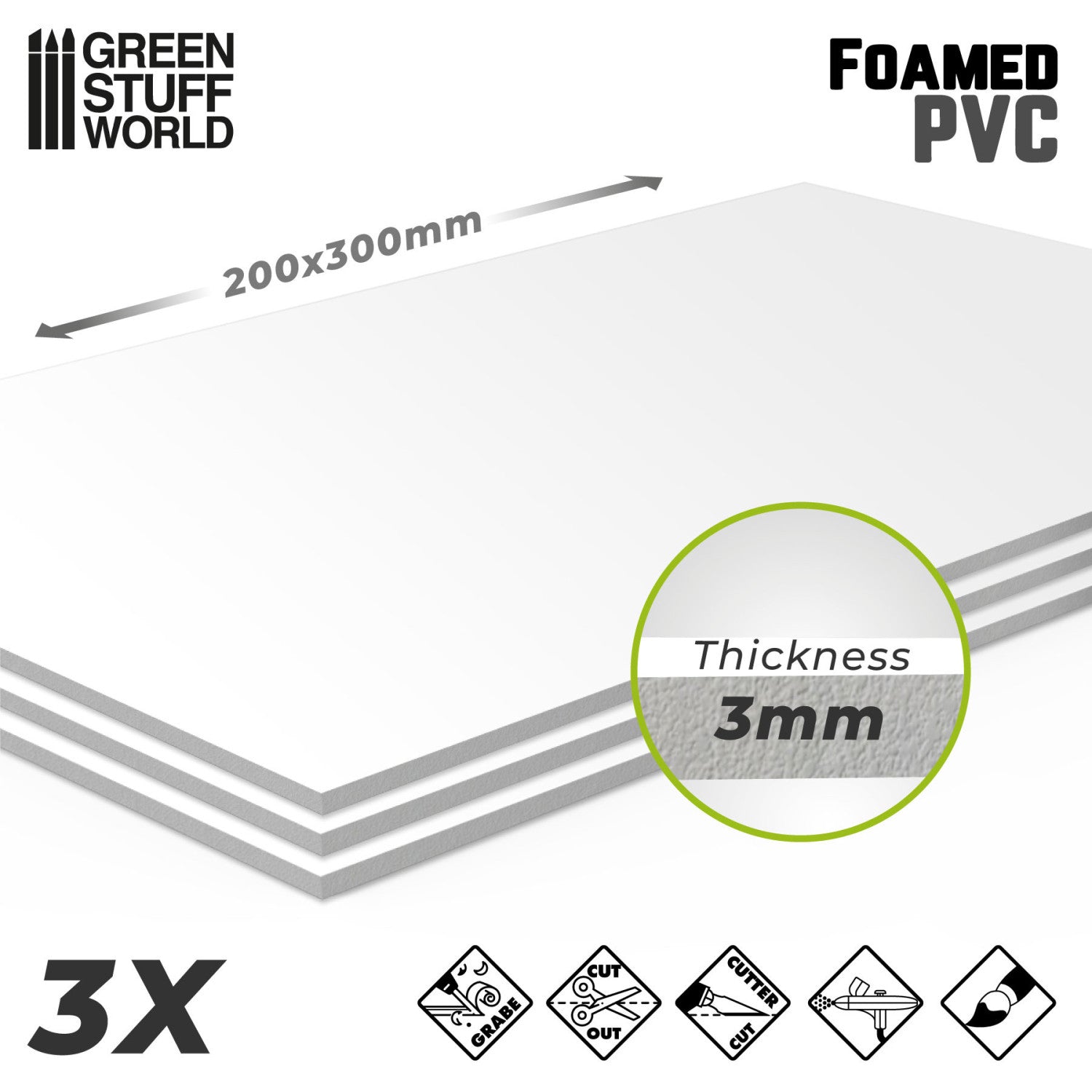 Bases – Foamed PVC (3mm)