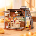 Rolife Baking Kitchen DIY kit byggsats föreställande ett kök i miniatyrskala 1:18