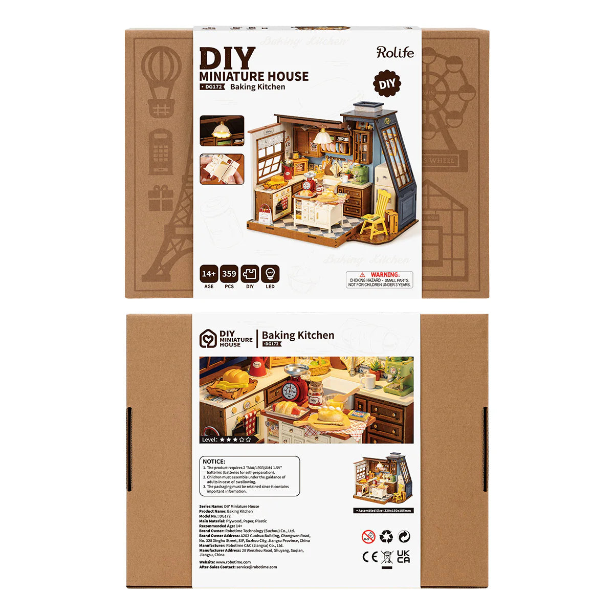 Book nook diorama: Baking Kitchen