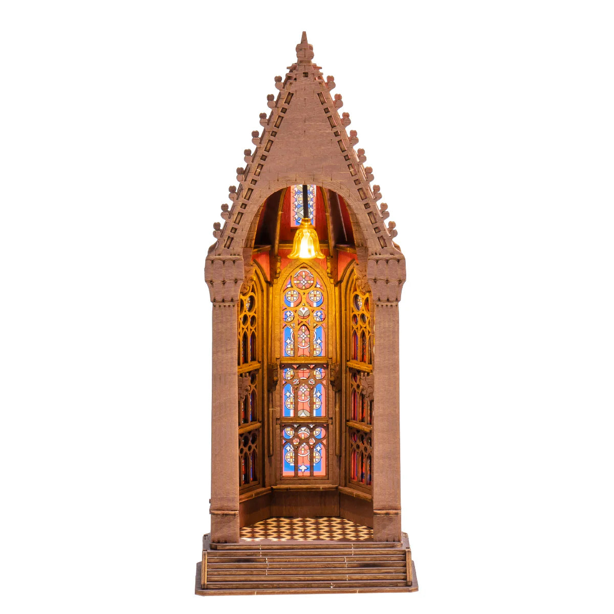 Rose Window Cathedral 3D-pussel i trä