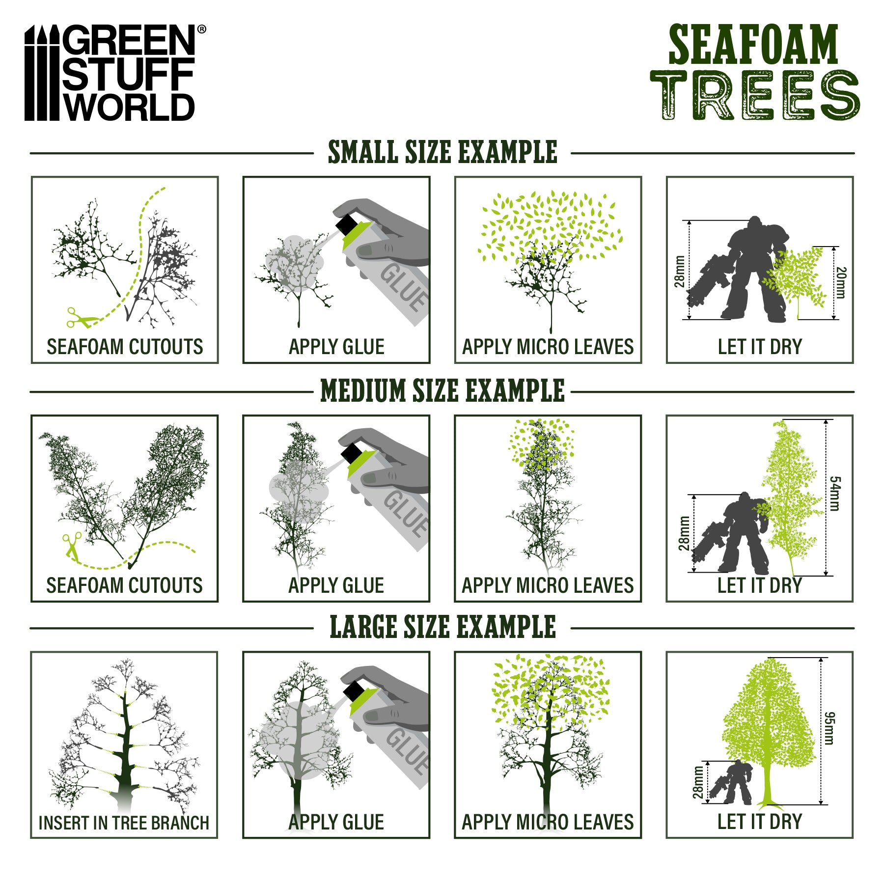 Seafoam – naturliga miniatyrträd