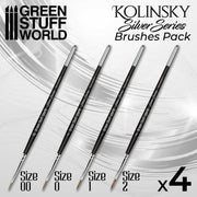 Silver Series Kolinsky Brush Set