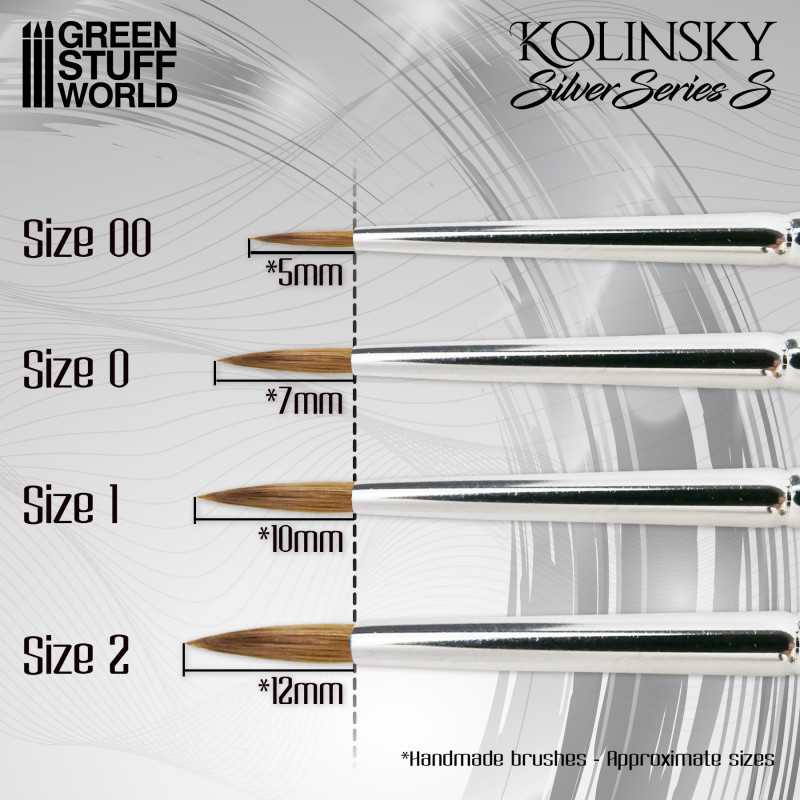 Silver Series (S) Kolinsky Brush Set