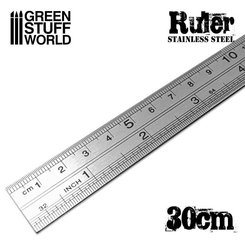 Linjal – stål 30 cm
