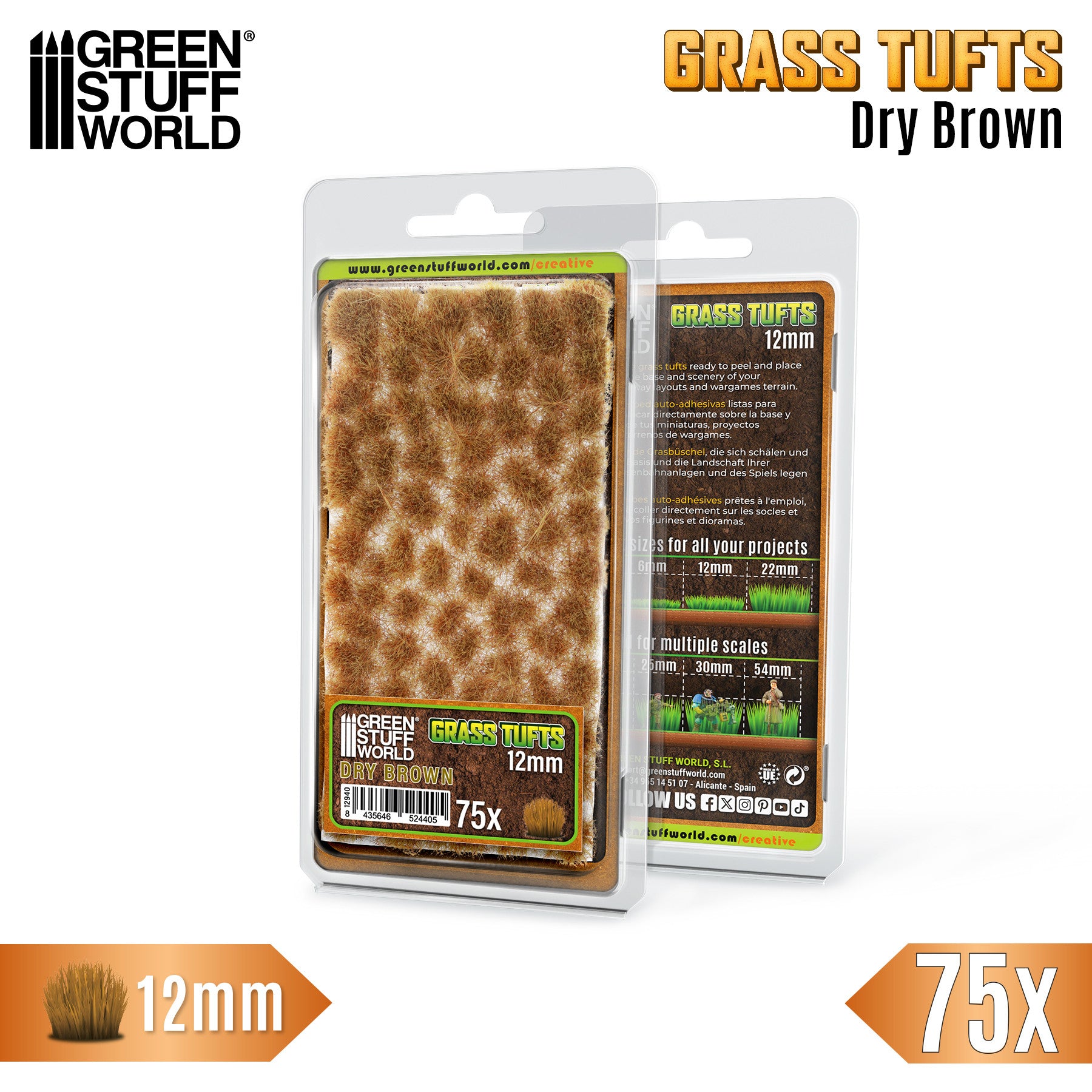 Grästuvor – Dry Brown – 2/6/12mm