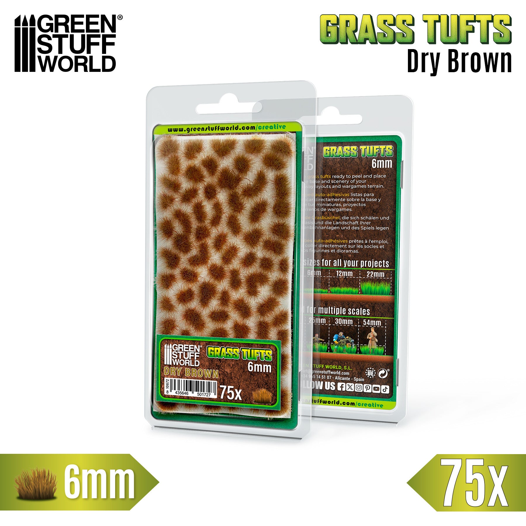 Grästuvor – Dry Brown – 2/6/12mm