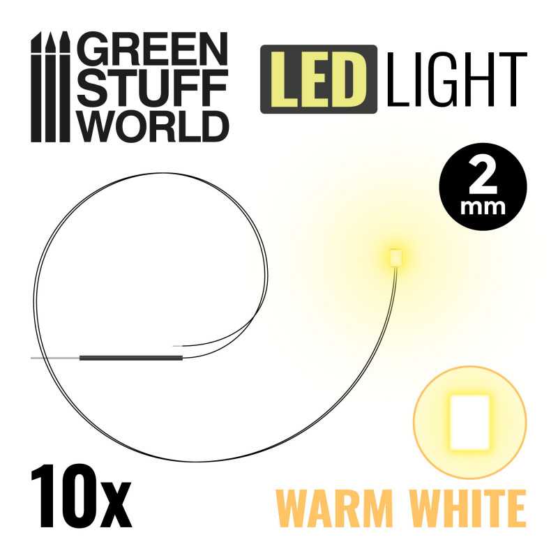Mini LED – Warm White 2mm (x10)
