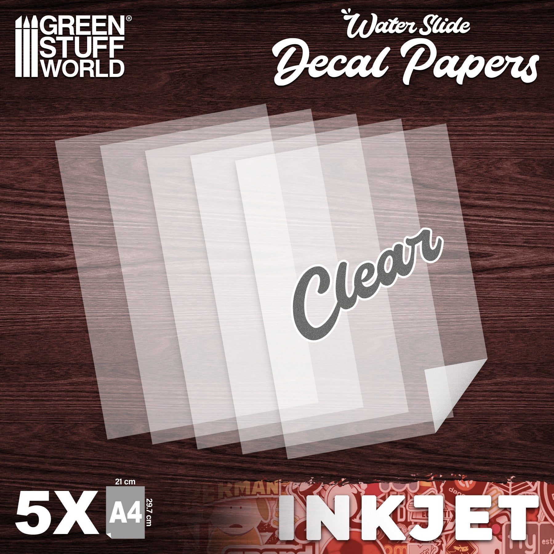 Transfer Decal Paper A4 – InkJet/Laser