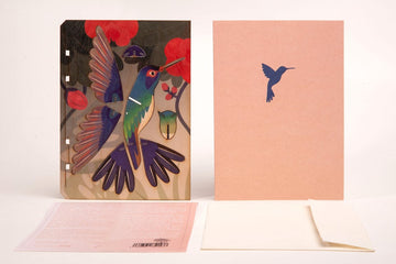 Greeting Card – 3D Hummingbird