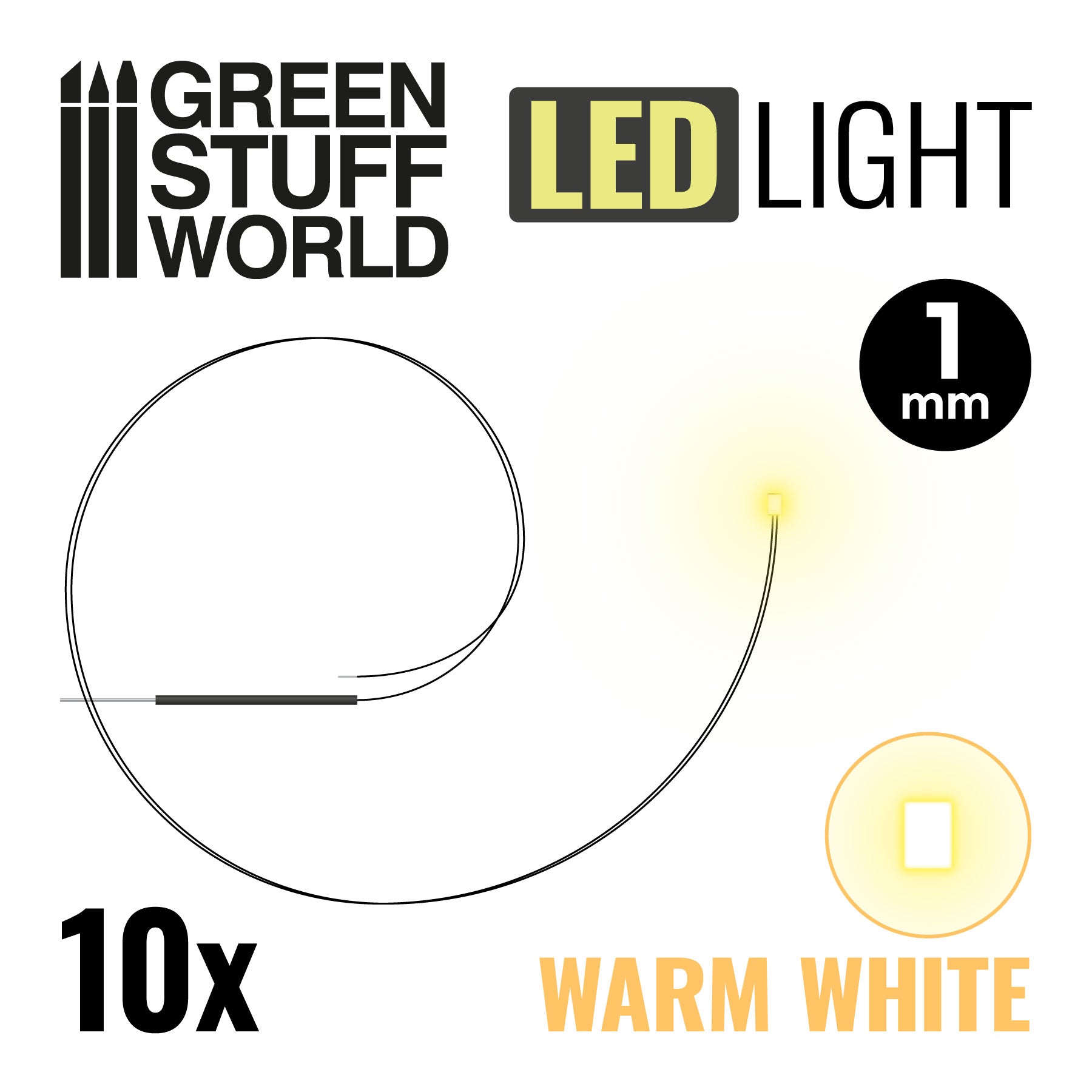Warm White LEDs (x10)