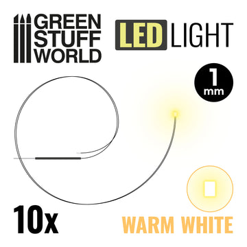 Mini LED – Warm White 1mm (x10)
