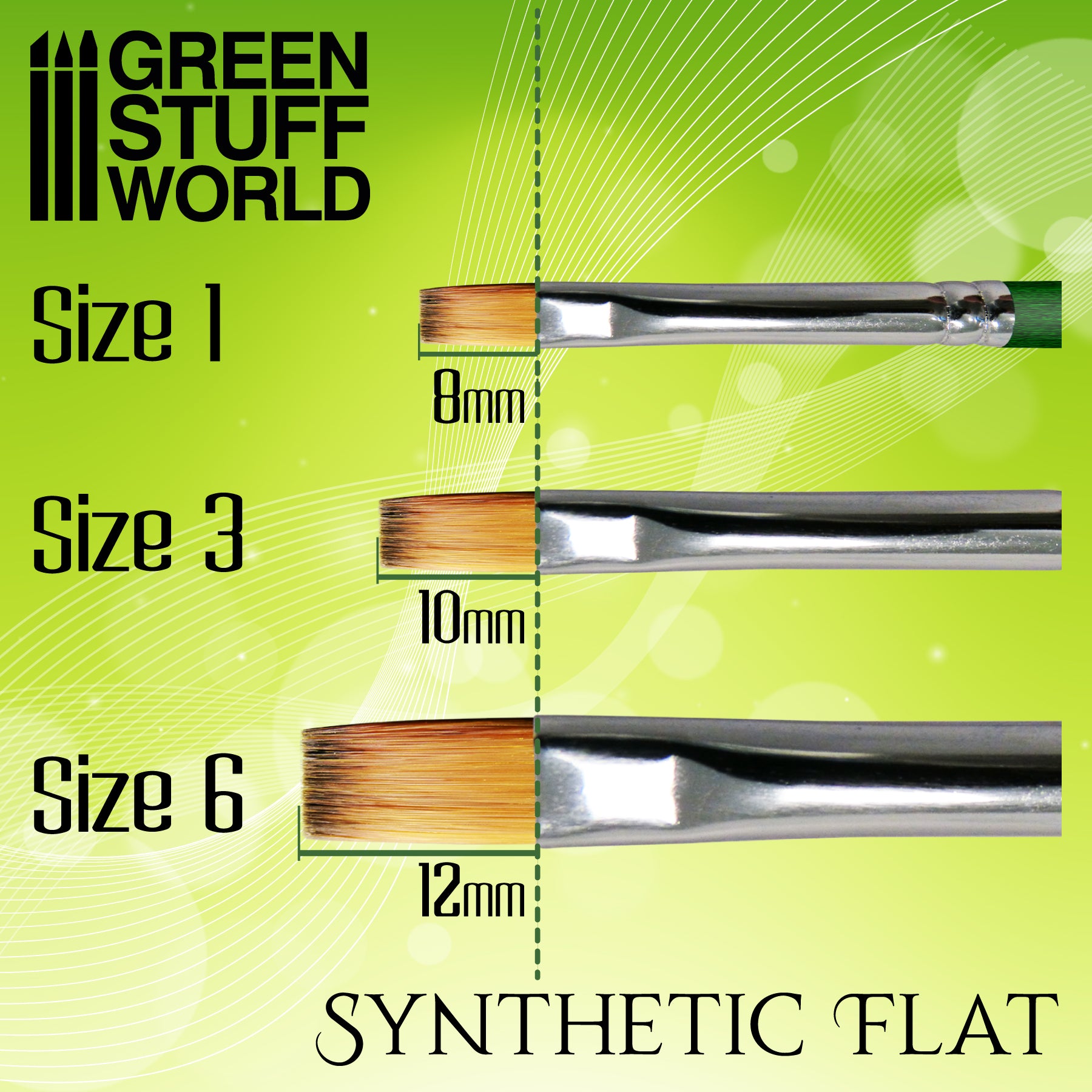 Paint Brush – Green Series Synthetic Flat