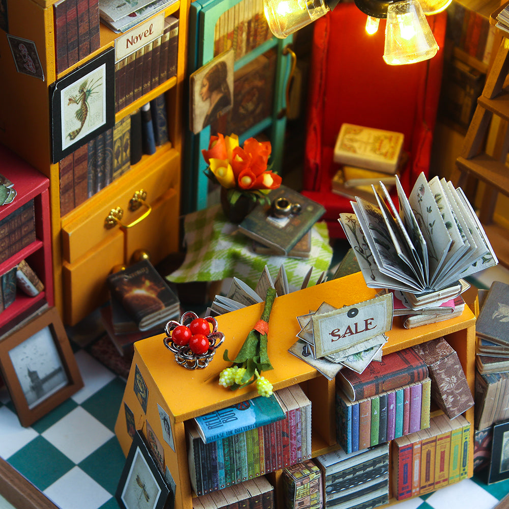 Introducing Sam's Bookstore, the cutest little diorama for the miniature bookworm in your life! 
