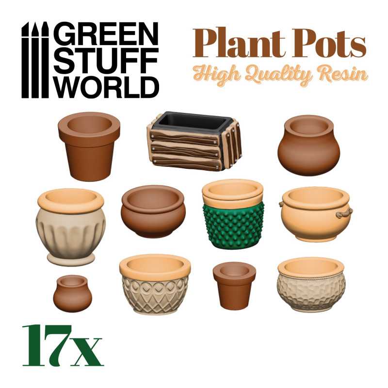 Resin Plant Pot Set