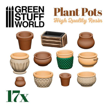 Resin Plant Pot Set