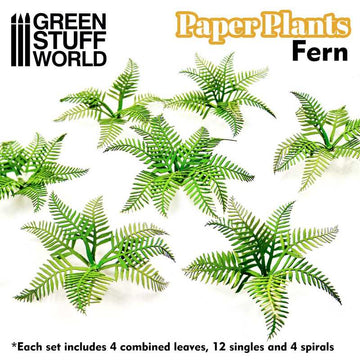 Mini växter – ormbunkar i papper