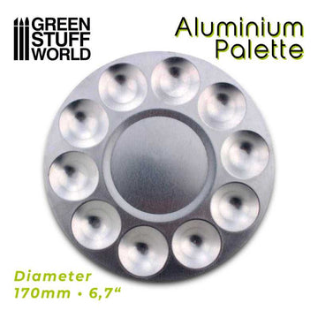 Färgpalett aluminium (rund)